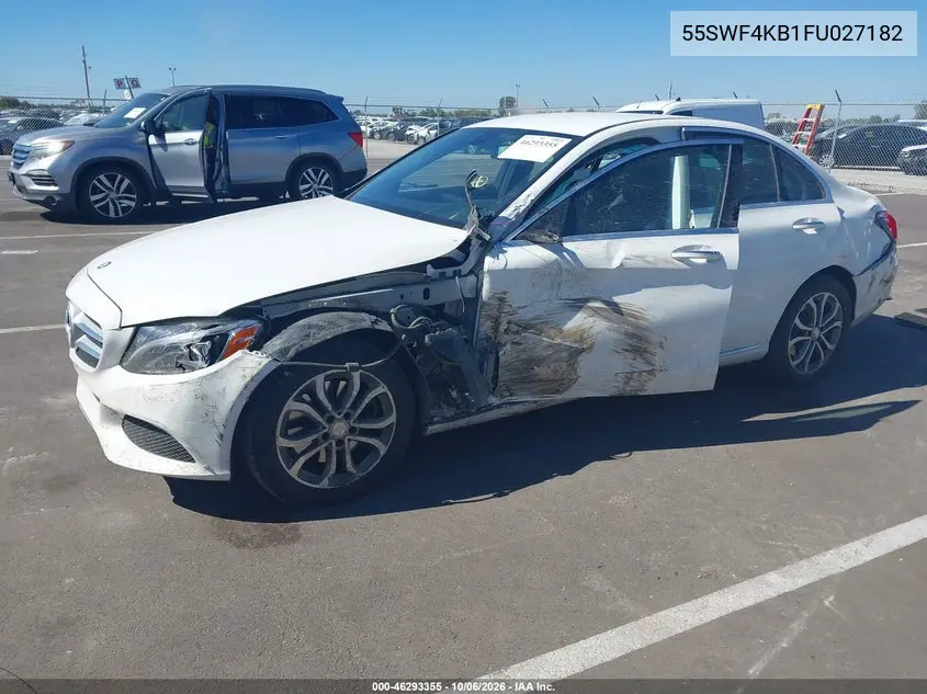 2015 MERCEDES C-KLASSE VIN 55SWF4KB1FU027182 — фото 2