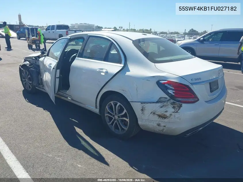 2015 MERCEDES C-KLASSE VIN 55SWF4KB1FU027182 — фото 3