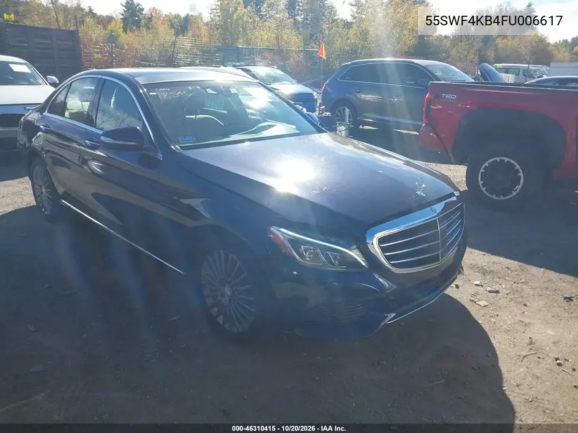 MERCEDES C-KLASSE 2015, VIN 55SWF4KB4FU006617