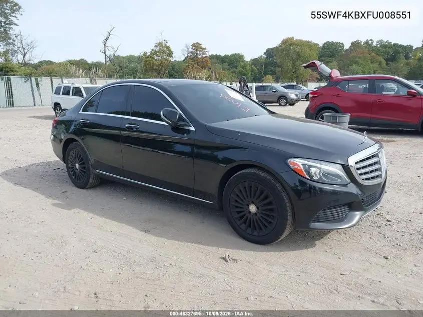 MERCEDES C-KLASSE 2015, VIN 55SWF4KBXFU008551