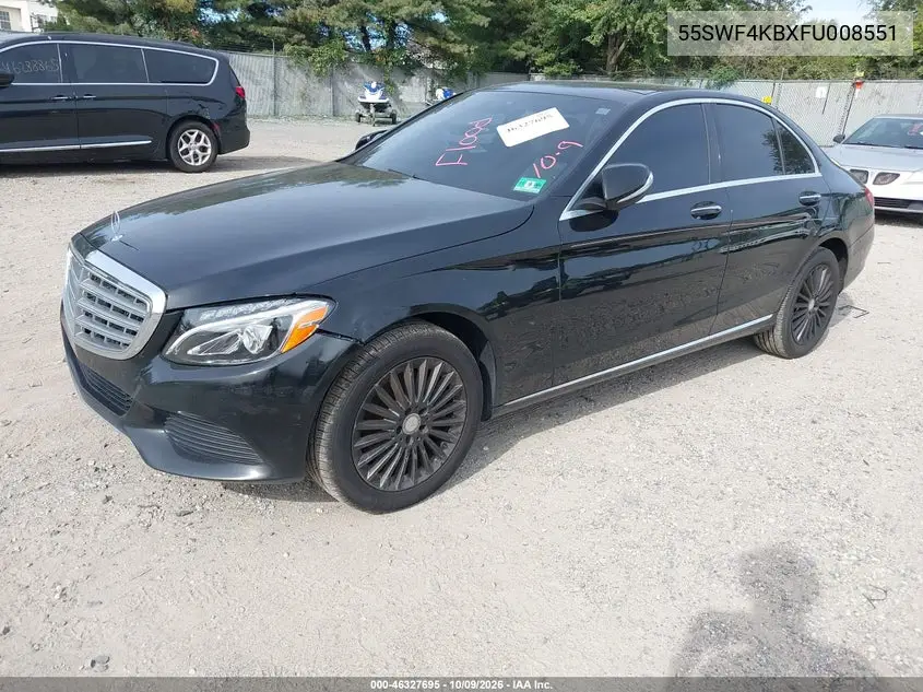 2015 MERCEDES C-KLASSE VIN 55SWF4KBXFU008551 — фото 2