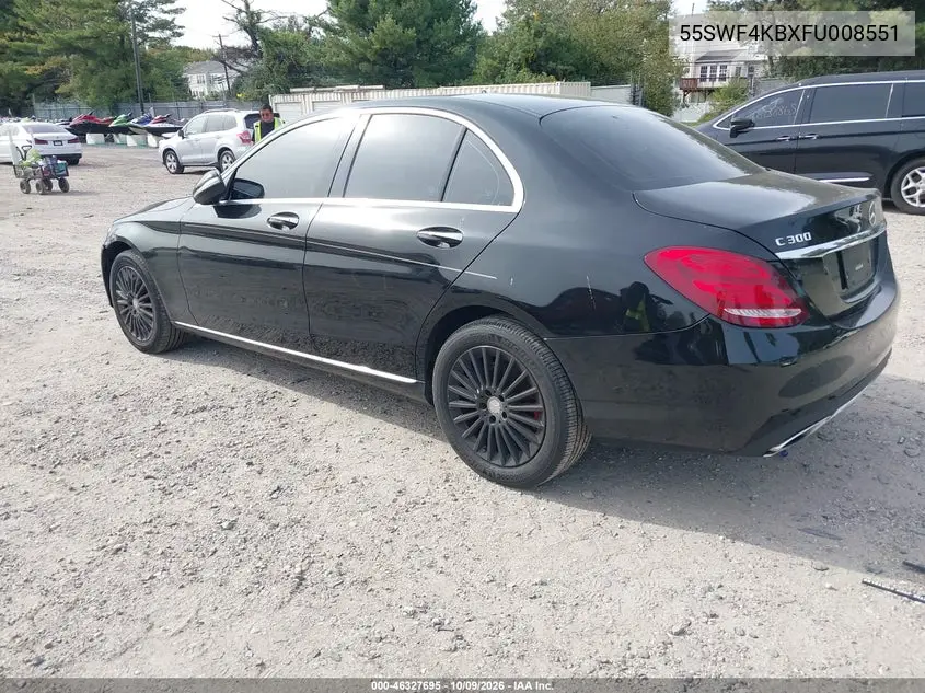 2015 MERCEDES C-KLASSE VIN 55SWF4KBXFU008551 — фото 3