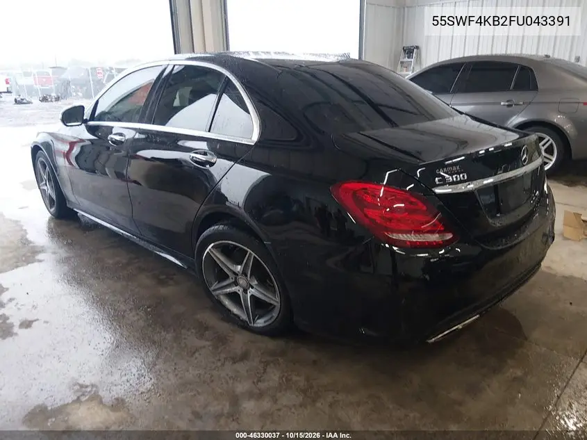 2015 MERCEDES C-KLASSE VIN 55SWF4KB2FU043391 — фото 3