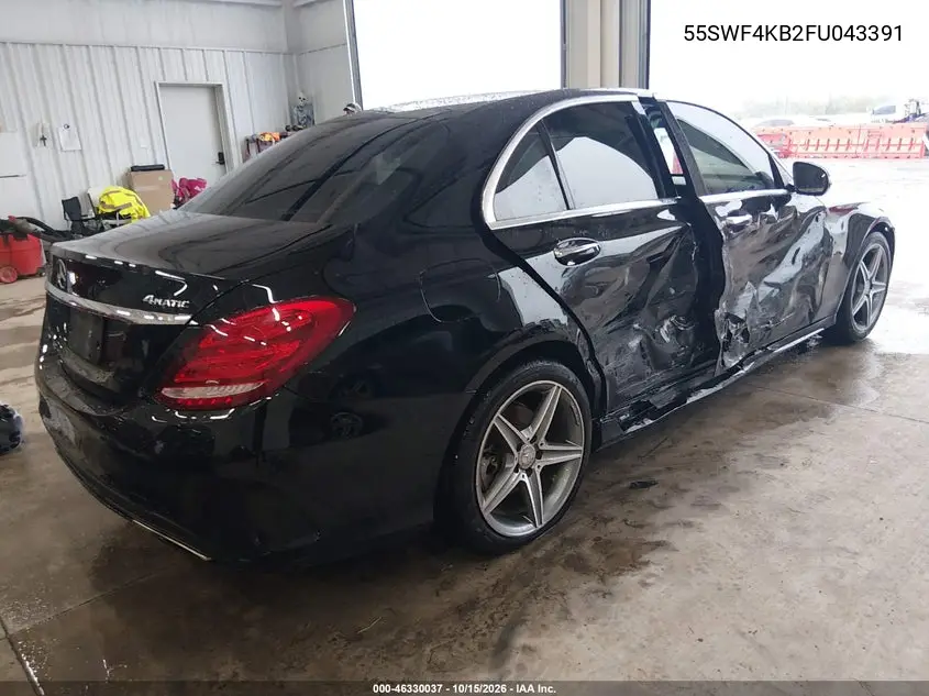 2015 MERCEDES C-KLASSE VIN 55SWF4KB2FU043391 — фото 4