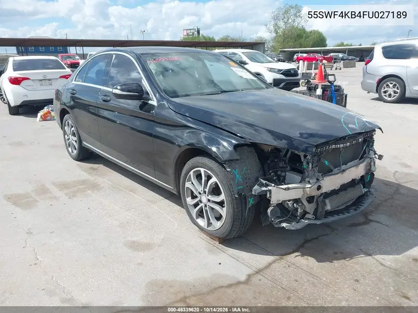 MERCEDES C-KLASSE 2015, VIN 55SWF4KB4FU027189