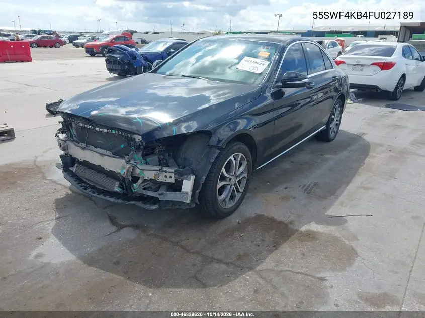 2015 MERCEDES C-KLASSE VIN 55SWF4KB4FU027189 — фото 2