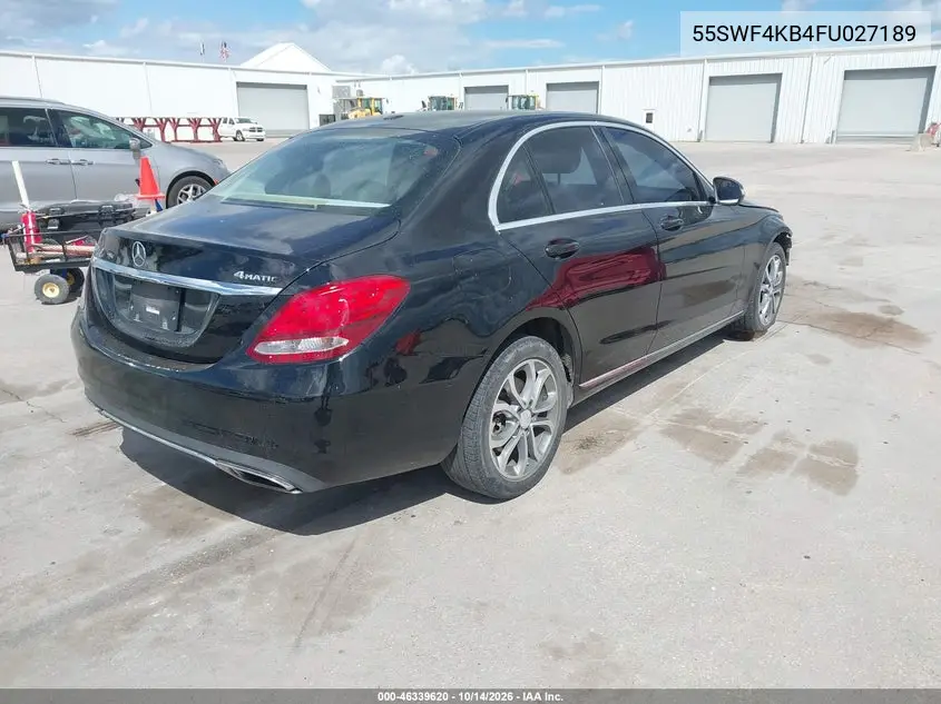 2015 MERCEDES C-KLASSE VIN 55SWF4KB4FU027189 — фото 4