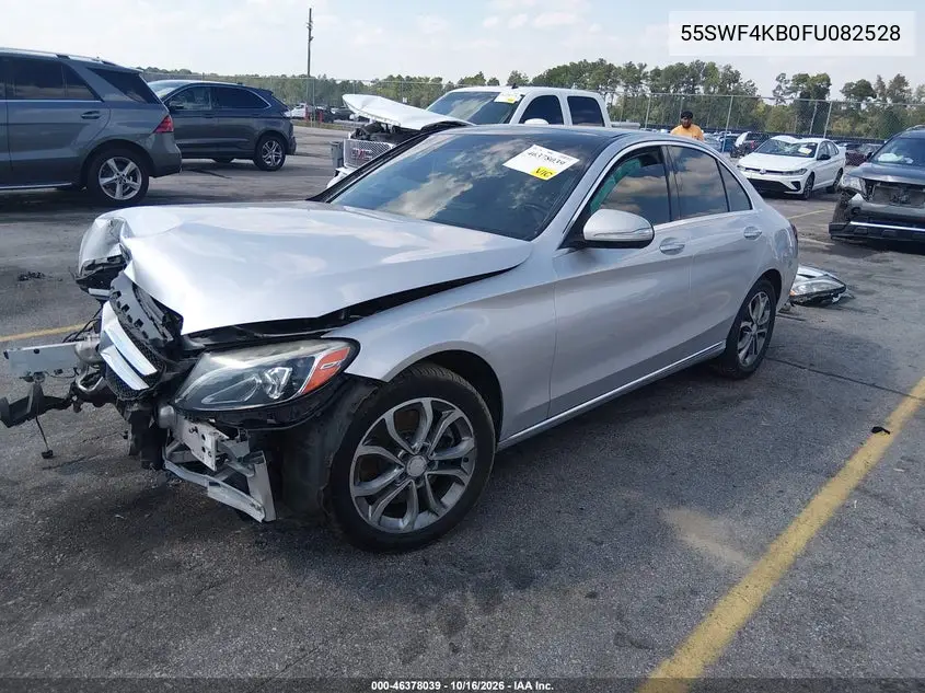 2015 MERCEDES C-KLASSE VIN 55SWF4KB0FU082528 — фото 2