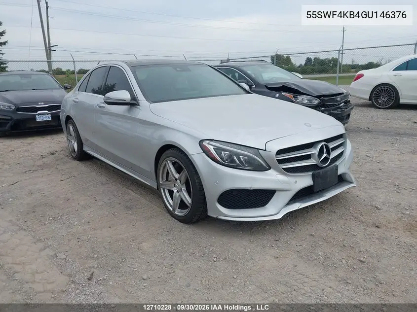 MERCEDES C-KLASSE 2016, VIN 55SWF4KB4GU146376
