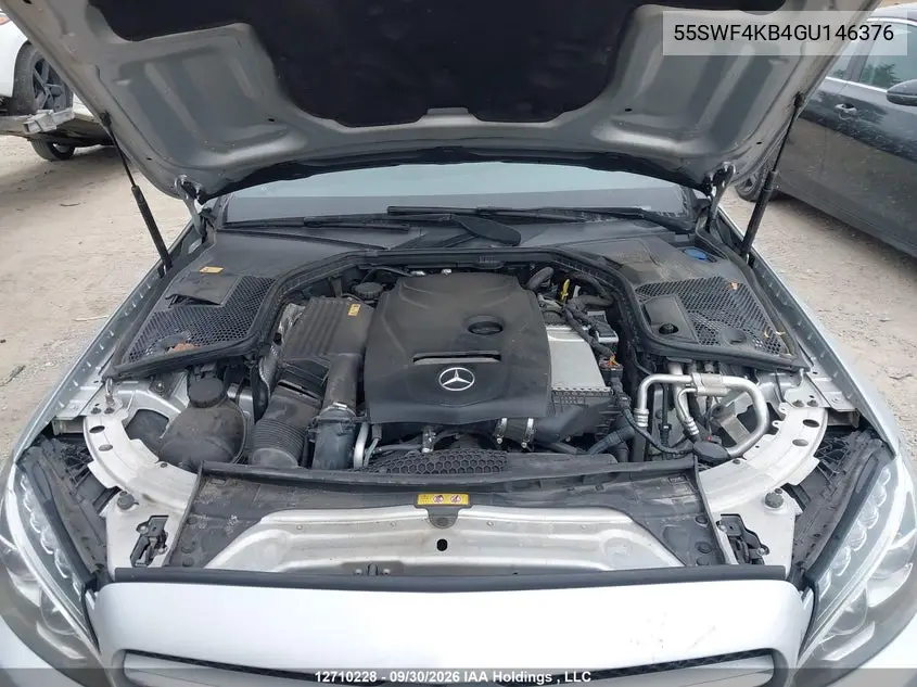 2016 MERCEDES C-KLASSE VIN 55SWF4KB4GU146376 — фото 10
