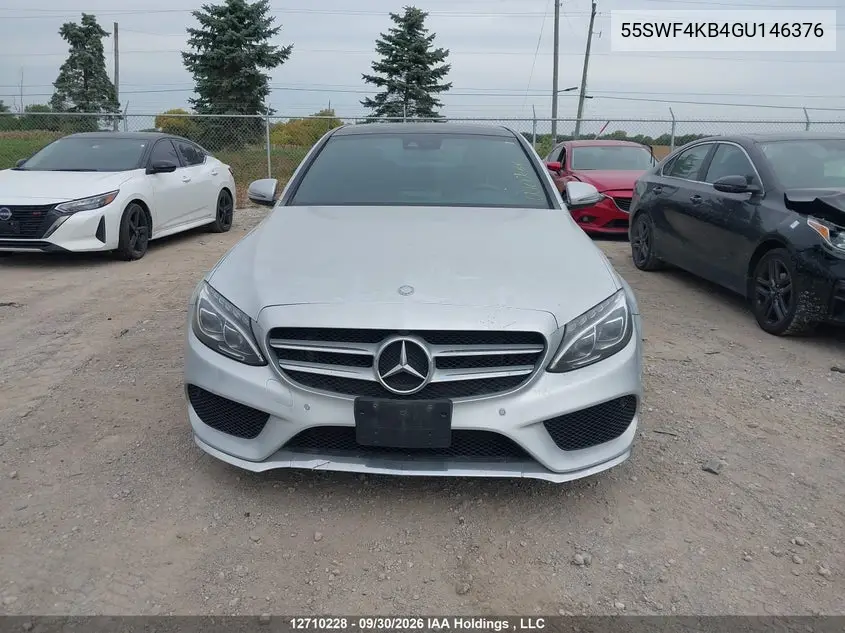 2016 MERCEDES C-KLASSE VIN 55SWF4KB4GU146376 — фото 12