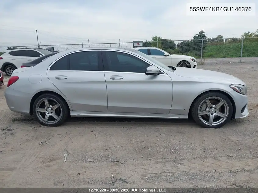 2016 MERCEDES C-KLASSE VIN 55SWF4KB4GU146376 — фото 13