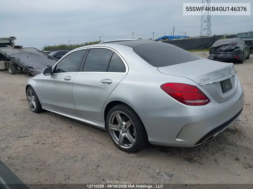 2016 MERCEDES C-KLASSE VIN 55SWF4KB4GU146376 — фото 14