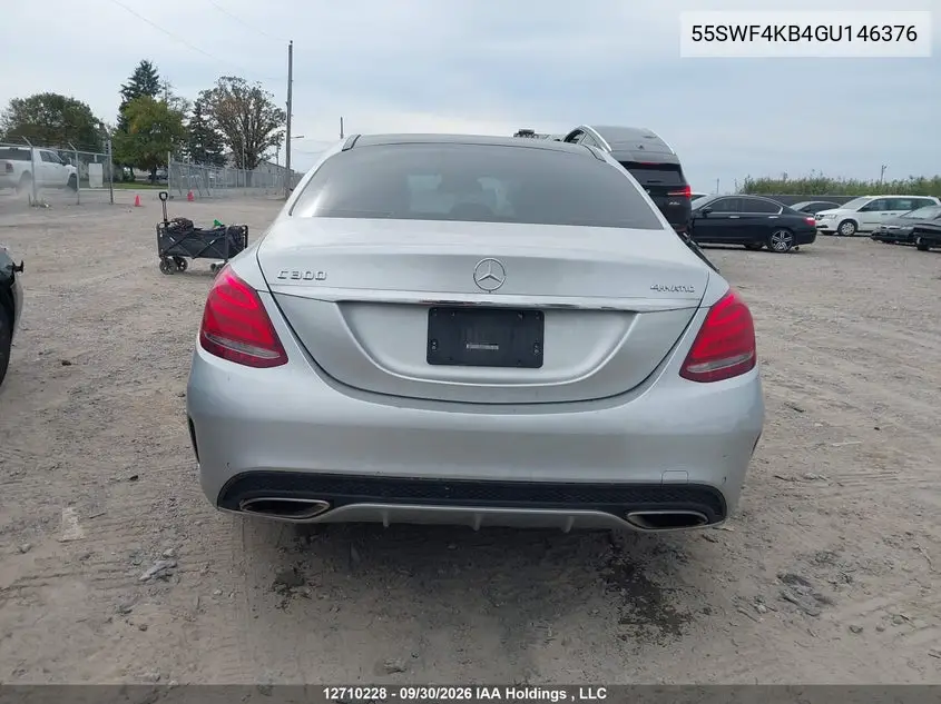 2016 MERCEDES C-KLASSE VIN 55SWF4KB4GU146376 — фото 16