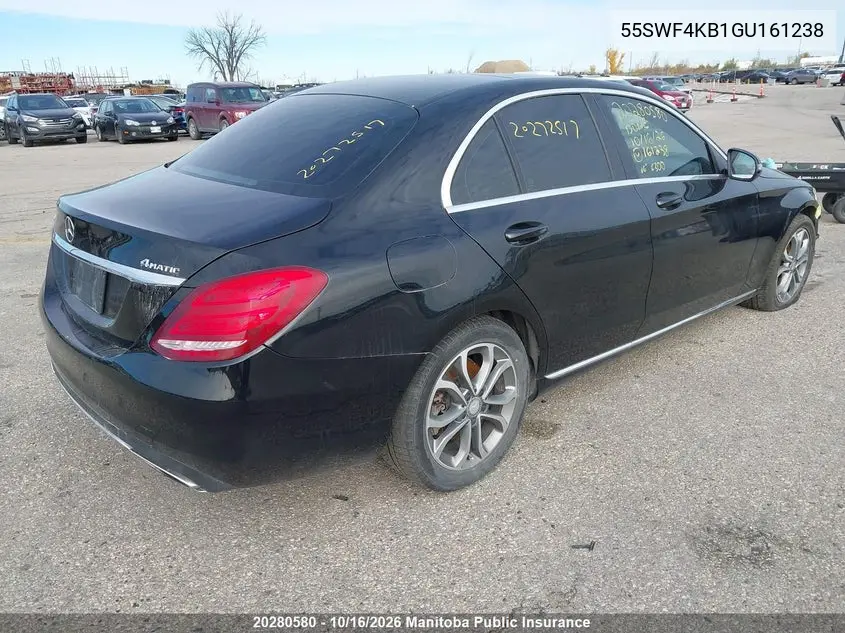 2016 MERCEDES C-KLASSE VIN 55SWF4KB1GU161238 — фото 4