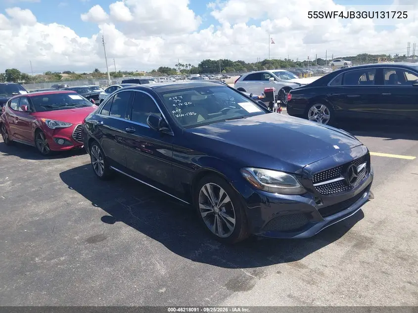 MERCEDES C-KLASSE 2016, VIN 55SWF4JB3GU131725
