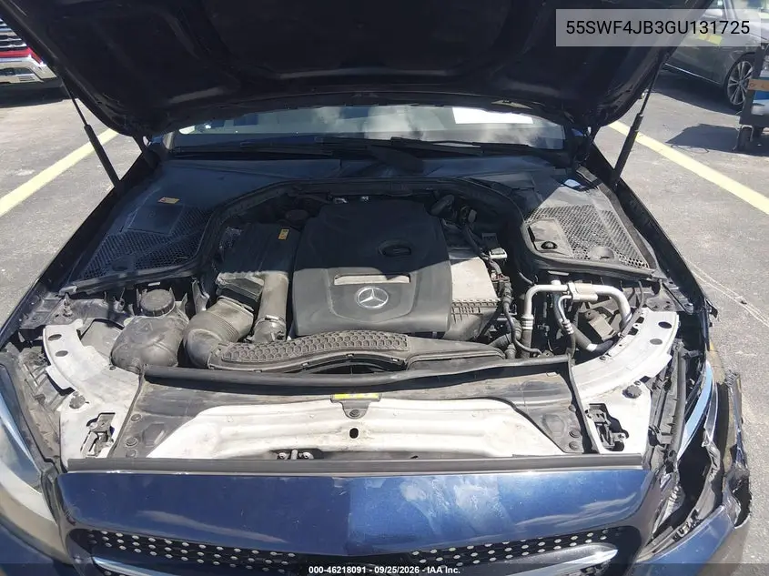 2016 MERCEDES C-KLASSE VIN 55SWF4JB3GU131725 — фото 10