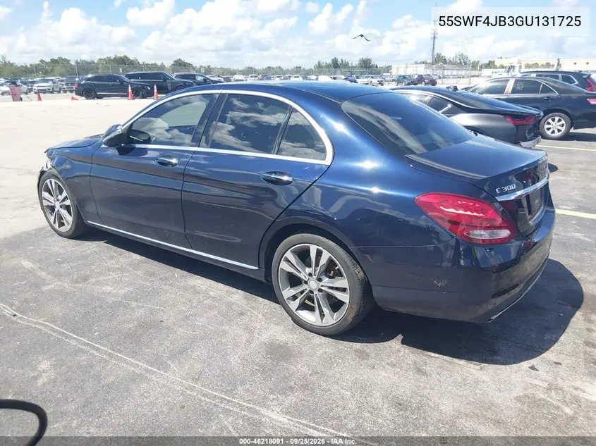 2016 MERCEDES C-KLASSE VIN 55SWF4JB3GU131725 — фото 3