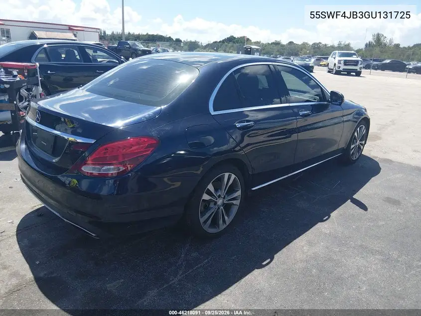 2016 MERCEDES C-KLASSE VIN 55SWF4JB3GU131725 — фото 4