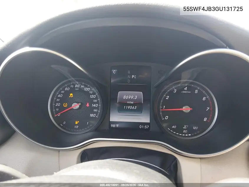 2016 MERCEDES C-KLASSE VIN 55SWF4JB3GU131725 — фото 7