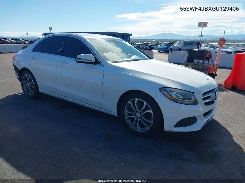 MERCEDES C-KLASSE 2016, VIN 55SWF4JBXGU129406