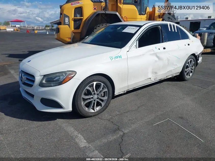 2016 MERCEDES C-KLASSE VIN 55SWF4JBXGU129406 — фото 2