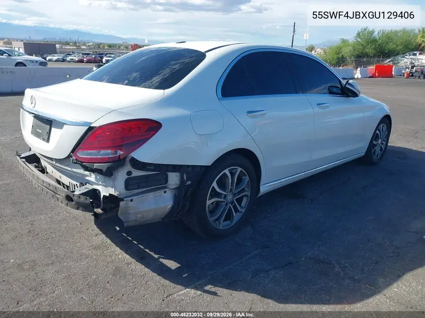 2016 MERCEDES C-KLASSE VIN 55SWF4JBXGU129406 — фото 4