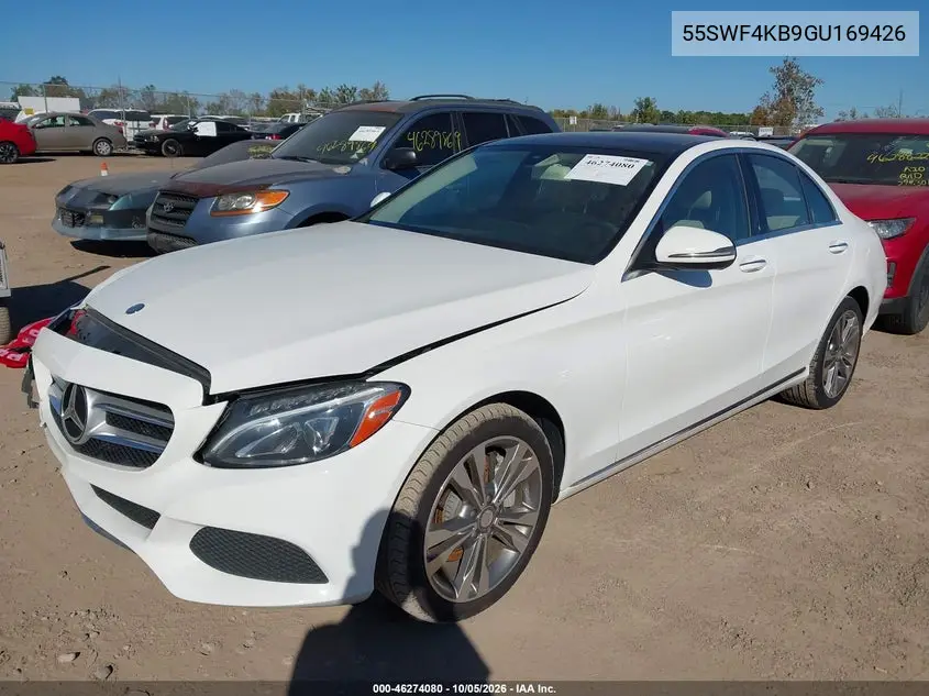 2016 MERCEDES C-KLASSE VIN 55SWF4KB9GU169426 — фото 2