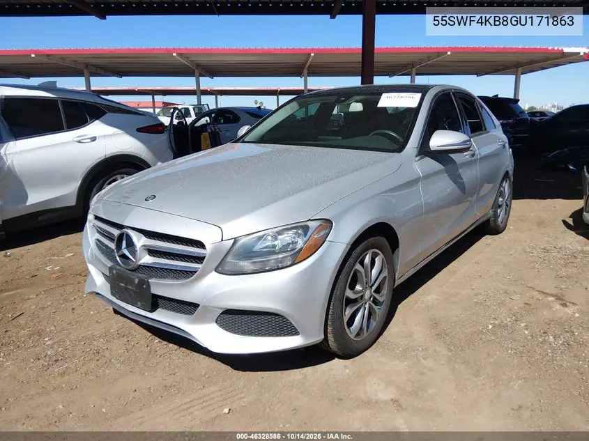2016 MERCEDES C-KLASSE VIN 55SWF4KB8GU171863 — фото 2
