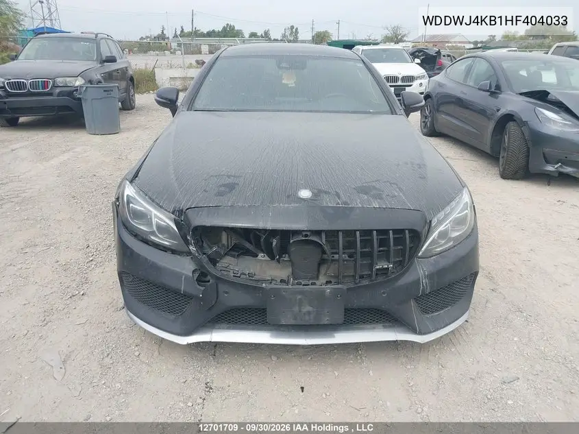 2017 MERCEDES C-KLASSE VIN WDDWJ4KB1HF404033 — фото 12
