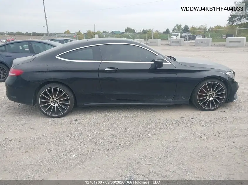 2017 MERCEDES C-KLASSE VIN WDDWJ4KB1HF404033 — фото 13
