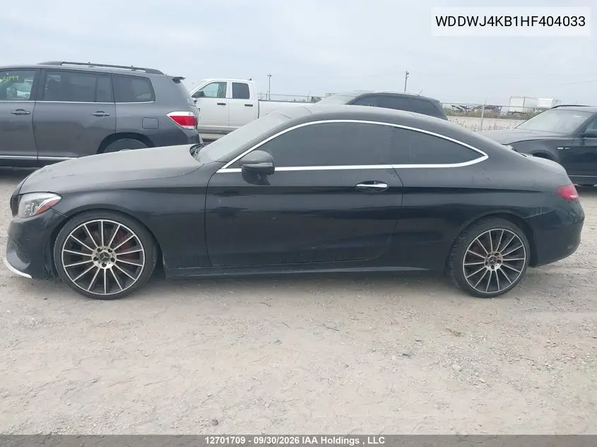 2017 MERCEDES C-KLASSE VIN WDDWJ4KB1HF404033 — фото 14