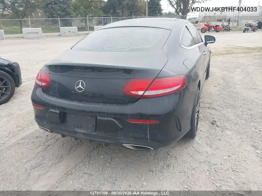 2017 MERCEDES C-KLASSE VIN WDDWJ4KB1HF404033 — фото 4