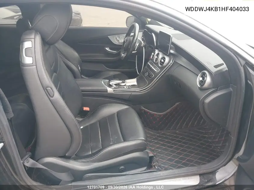 2017 MERCEDES C-KLASSE VIN WDDWJ4KB1HF404033 — фото 5