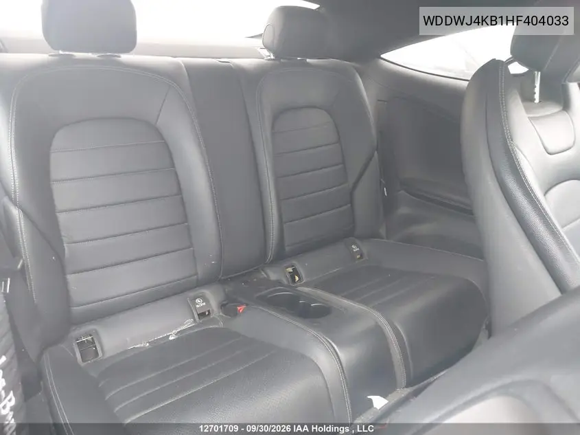 2017 MERCEDES C-KLASSE VIN WDDWJ4KB1HF404033 — фото 8