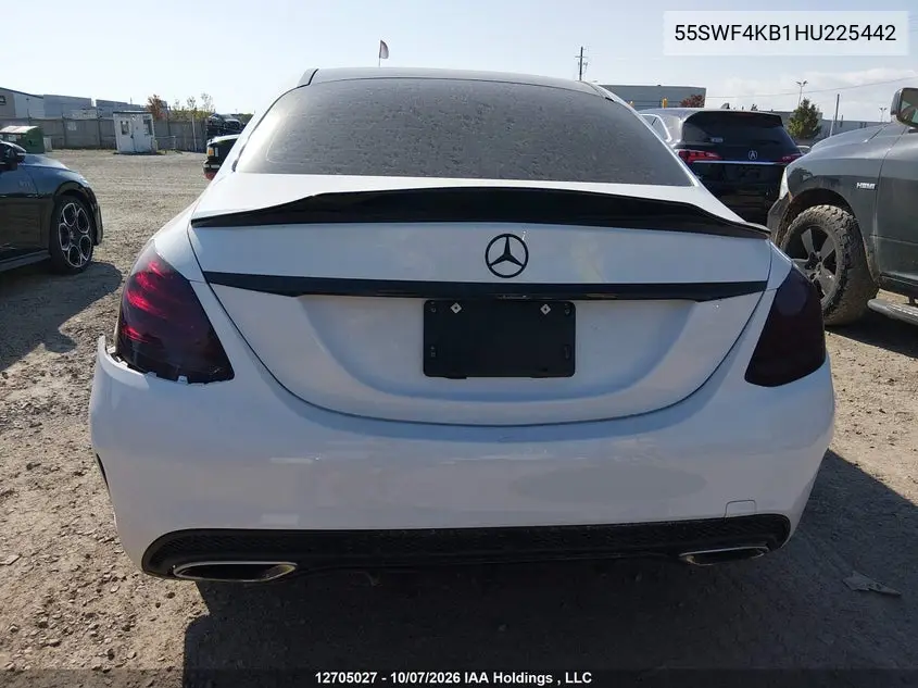 2017 MERCEDES C-KLASSE VIN 55SWF4KB1HU225442 — фото 17