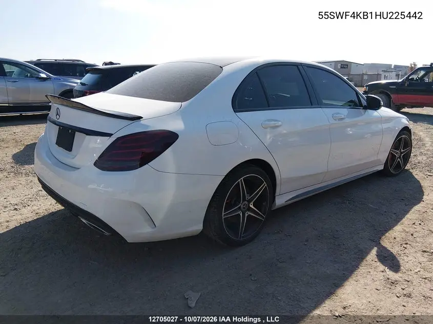 2017 MERCEDES C-KLASSE VIN 55SWF4KB1HU225442 — фото 4
