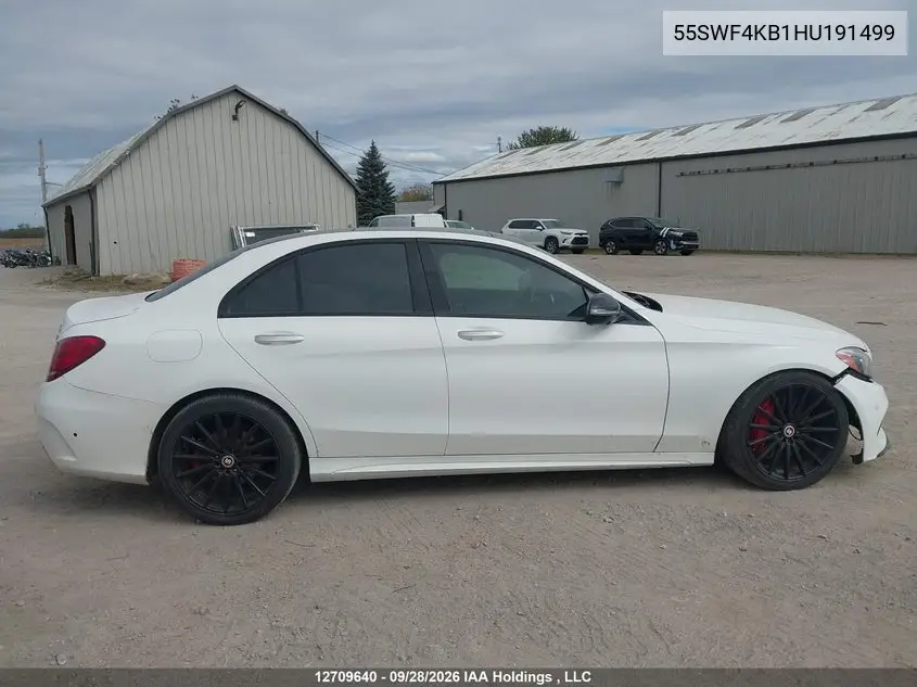 2017 MERCEDES C-KLASSE VIN 55SWF4KB1HU191499 — фото 13