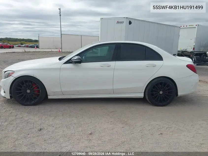 2017 MERCEDES C-KLASSE VIN 55SWF4KB1HU191499 — фото 14