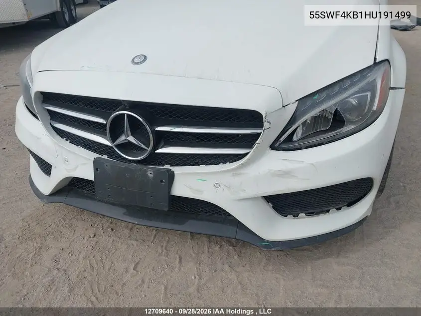 2017 MERCEDES C-KLASSE VIN 55SWF4KB1HU191499 — фото 6