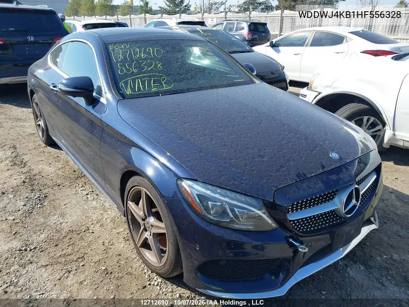 MERCEDES C-KLASSE 2017, VIN WDDWJ4KB1HF556328