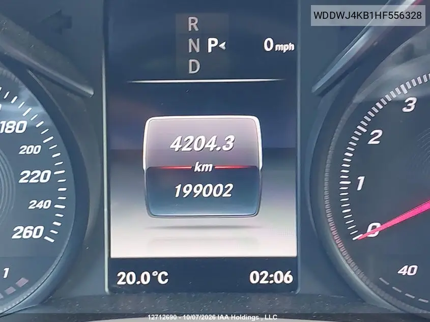2017 MERCEDES C-KLASSE VIN WDDWJ4KB1HF556328 — фото 16