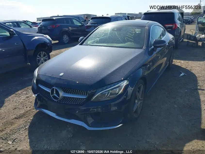 2017 MERCEDES C-KLASSE VIN WDDWJ4KB1HF556328 — фото 2