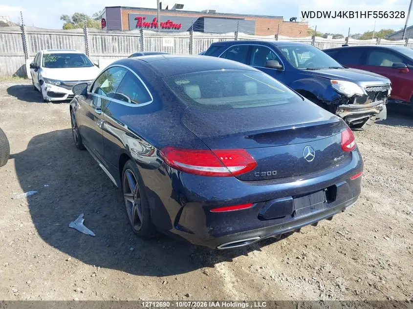 2017 MERCEDES C-KLASSE VIN WDDWJ4KB1HF556328 — фото 3