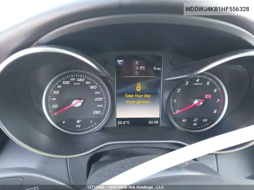 2017 MERCEDES C-KLASSE VIN WDDWJ4KB1HF556328 — фото 7