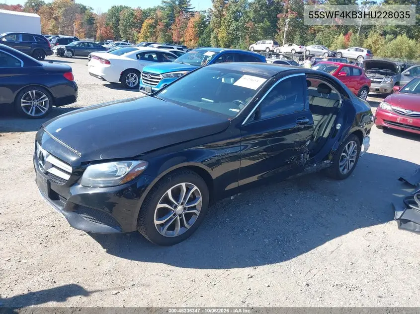 2017 MERCEDES C-KLASSE VIN 55SWF4KB3HU228035 — фото 2