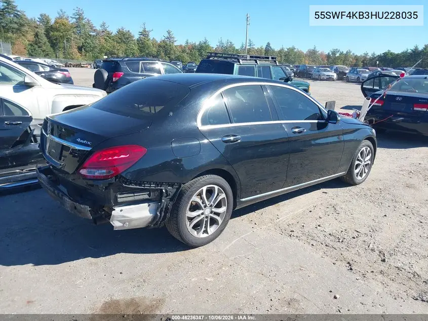 2017 MERCEDES C-KLASSE VIN 55SWF4KB3HU228035 — фото 4