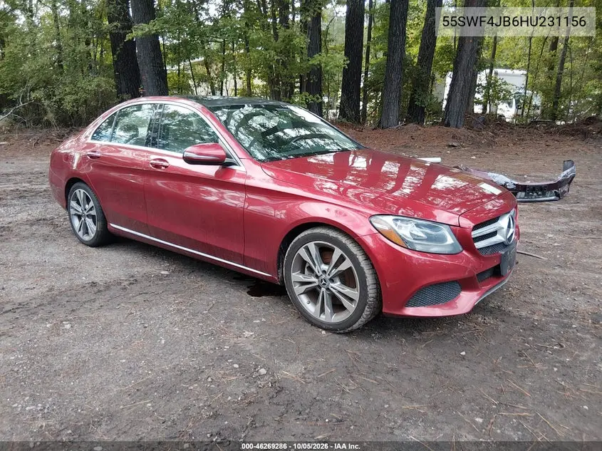 MERCEDES C-KLASSE 2017, VIN 55SWF4JB6HU231156