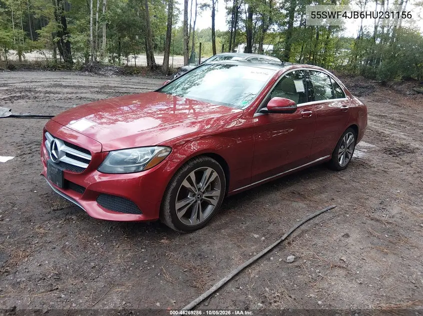 2017 MERCEDES C-KLASSE VIN 55SWF4JB6HU231156 — фото 2