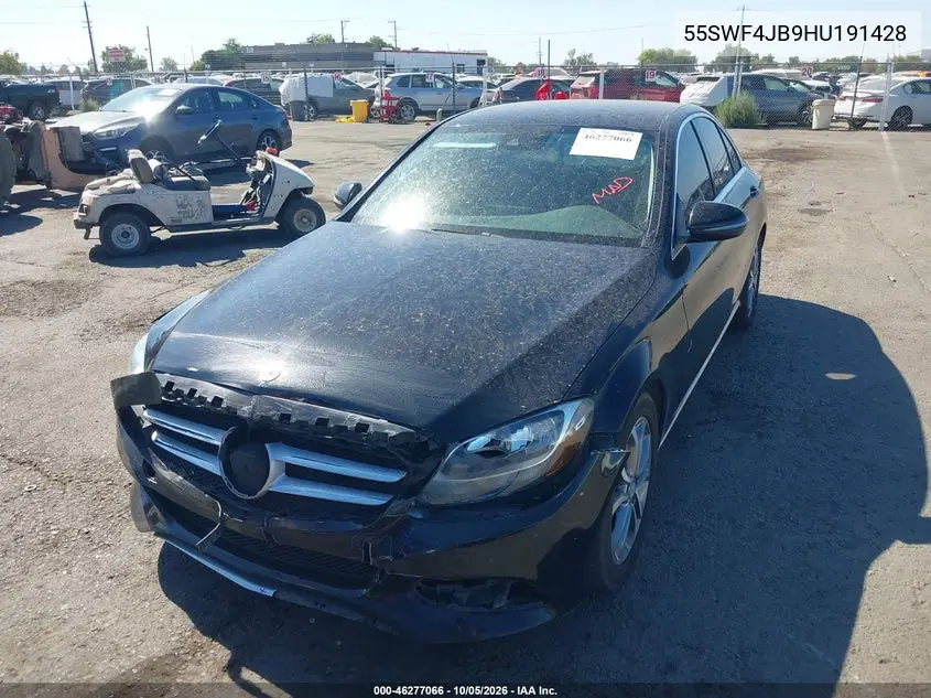 2017 MERCEDES C-KLASSE VIN 55SWF4JB9HU191428 — фото 2